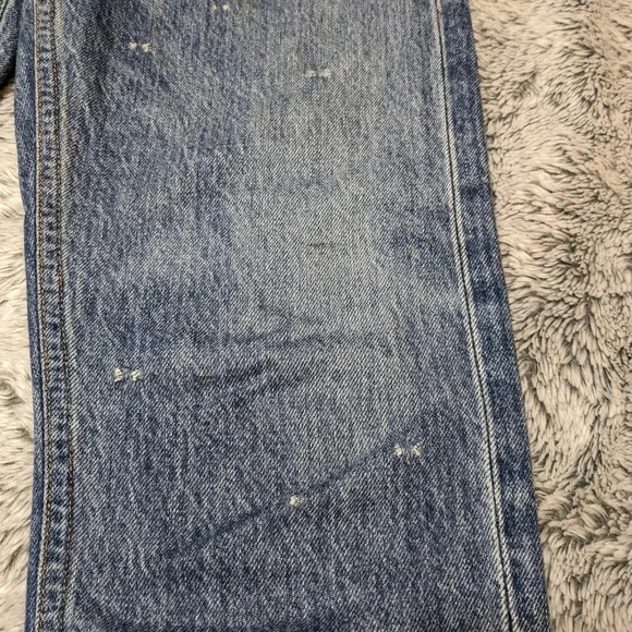 Agolde Blue Jeans Jamie Classic High Rise Distressed 25 - Picture 12 of 13